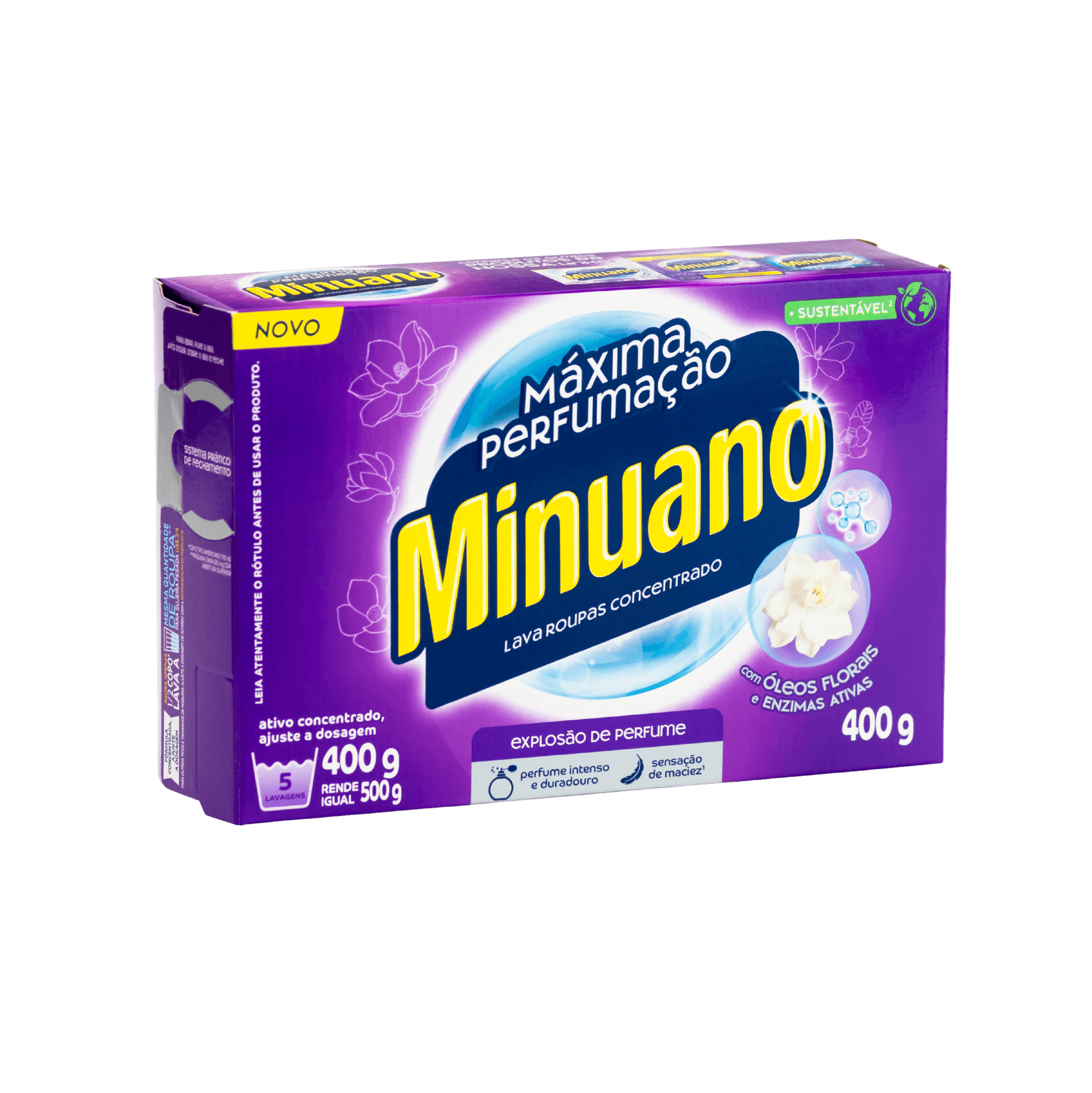 embalagem de sabão em pó Minuano